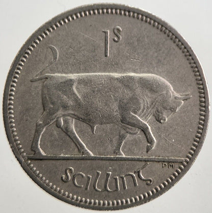 1959 Irish Bull Shilling Coin | Very High Grade | a7794