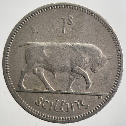 1959 Irish Bull Shilling Coin | Very High Grade | a7757