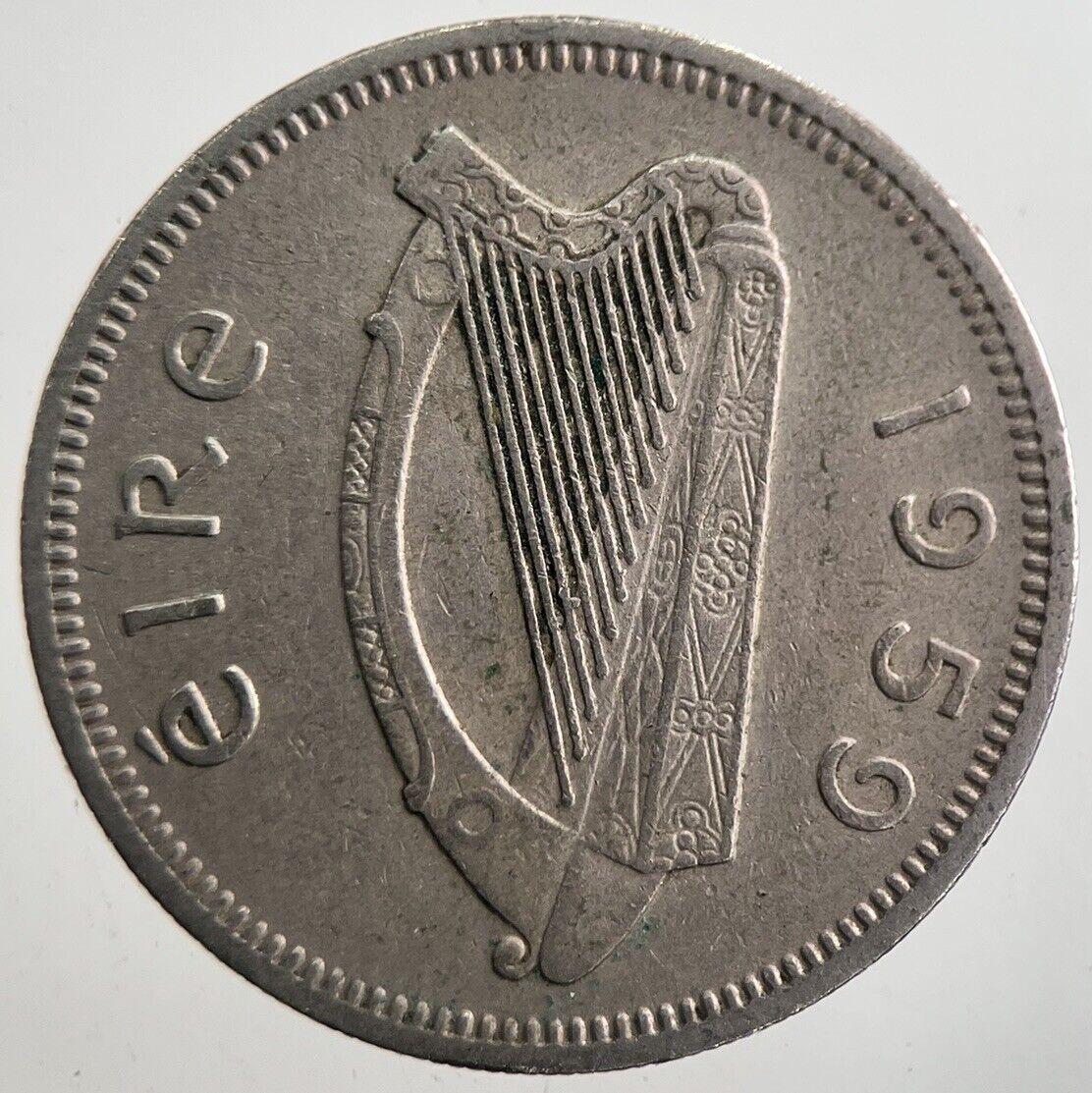 1959 Irish Bull Shilling Coin | Very High Grade | a7757