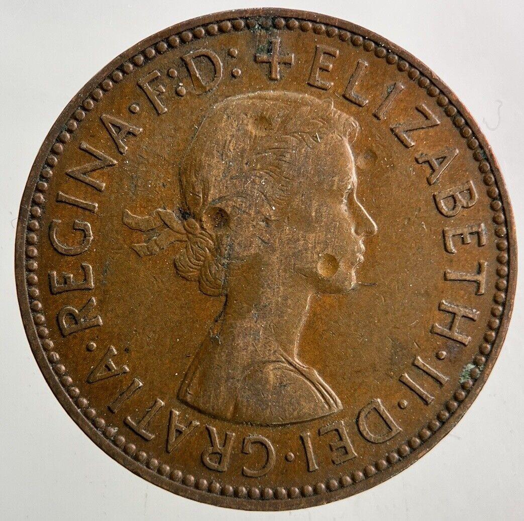 1959 Elizabeth II 2nd Half-Penny Coin | Fine Collectable Grade