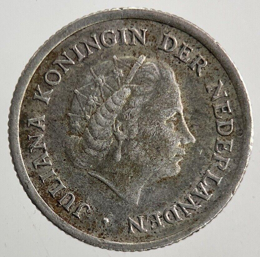 1959 Netherlands 1/10 Gulden Silver Coin | Fine Collectable Grade
