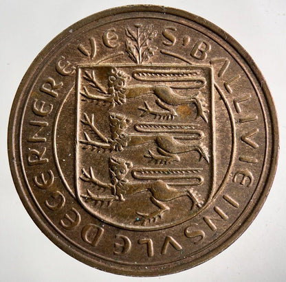 1959 Guernsey 8 Doubles Coin | Fine Collectable Grade