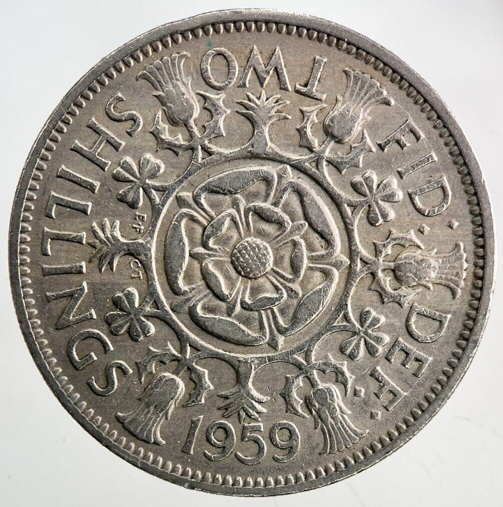 1959 Elizabeth II 2nd Florin Coin | Fine Collectable Grade