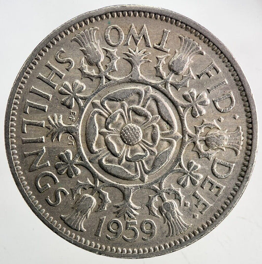 1959 Elizabeth II 2nd Florin Coin | Fine Collectable Grade