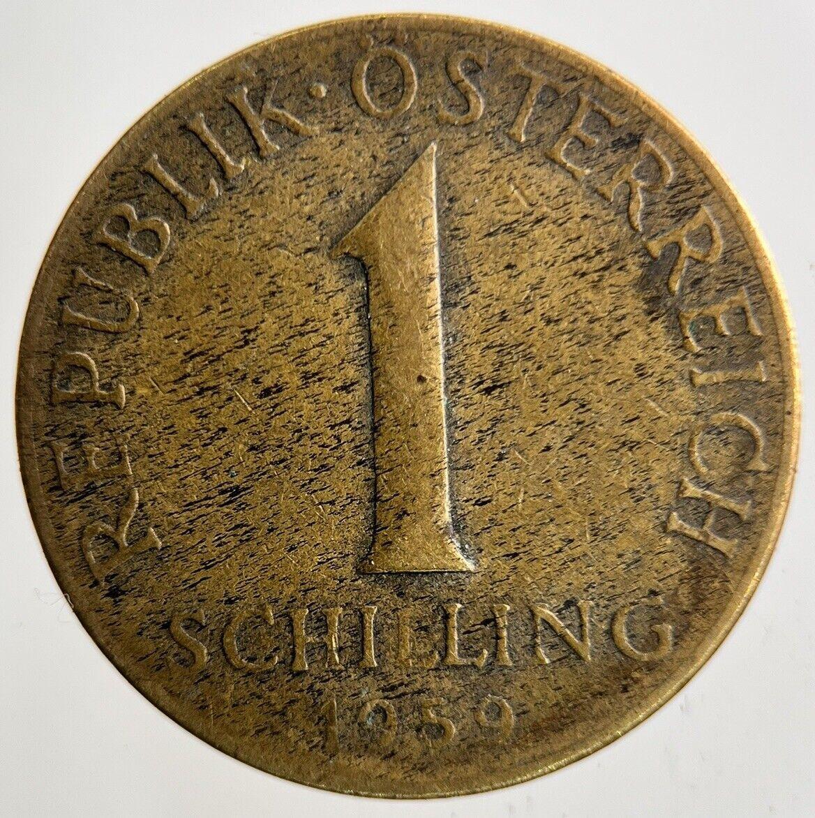1959 Austria 1 Schilling Coin | Fine Collectable Grade