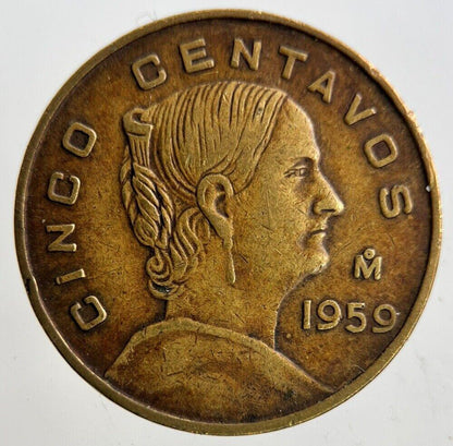 1959 Mexico 5 Centavos Coin | Fine Collectable Grade