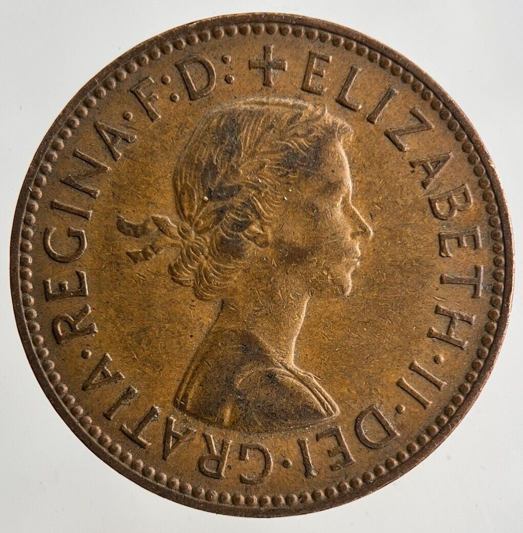 1959 Elizabeth II 2nd Half-Penny Coin | Fine Collectable Grade