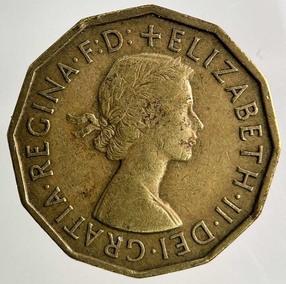 1959 Elizabeth II 2nd Brass Threepence Coin | Fine Collectable Grade