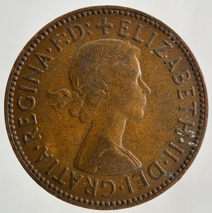 1959 Elizabeth II 2nd Half-Penny Coin | Fine Collectable Grade