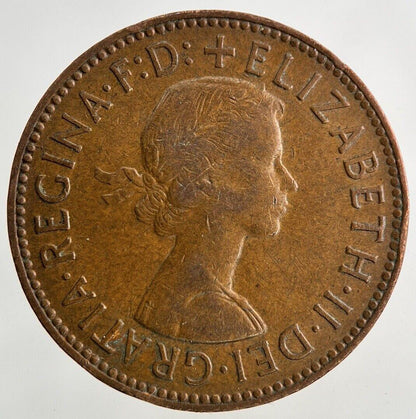1959 Elizabeth II 2nd Half-Penny Coin | Fine Collectable Grade