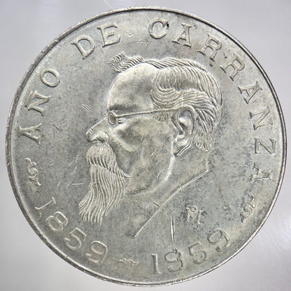 1959 Mexico 5 Pesos Silver Coin | Very High Grade