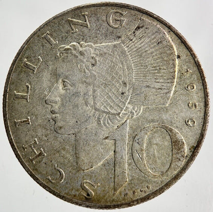1959 Austria 10 Schilling Silver Coin | Collectable Grade