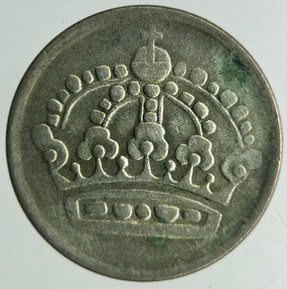 1959 Sweden 10 Ore Silver Coin | Fine Collectable Grade
