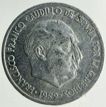 1959 Spain 10 Centimos Coin | Fine Collectable Grade