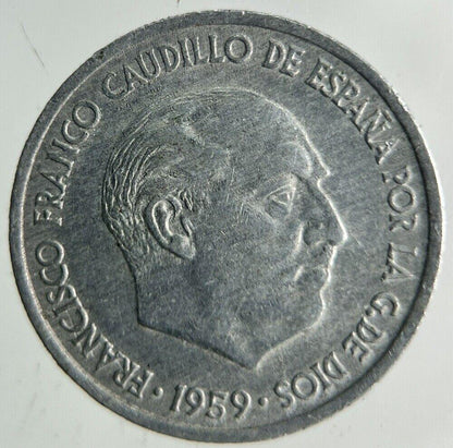 1959 Spain 10 Centimos Coin | Fine Collectable Grade