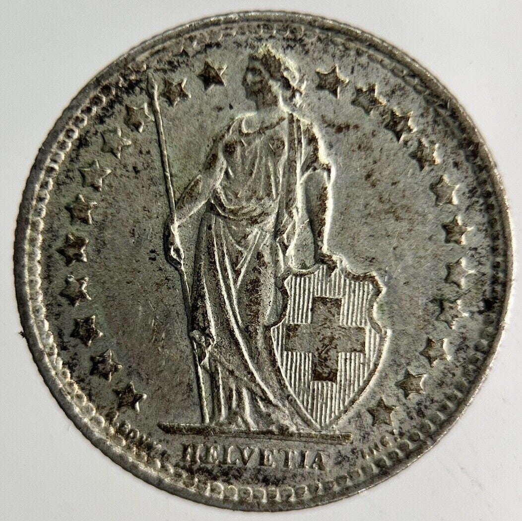 1959 Switzerland 1/2 Half Franc Silver Coin | Very High Grade
