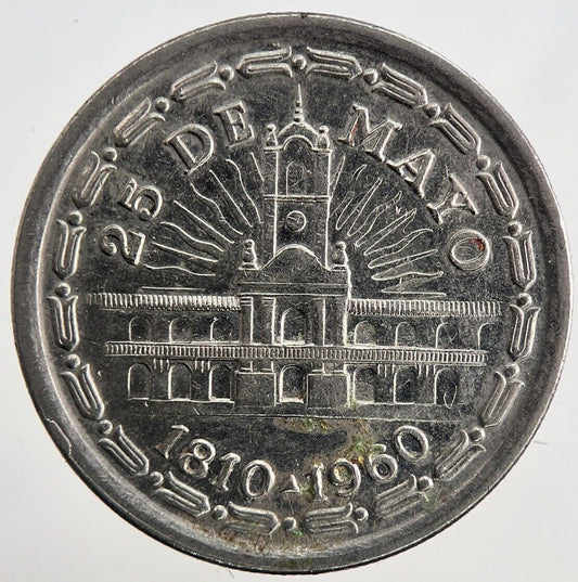 1960 Argentina Un 1 Peso Coin | Very High Grade | a6582