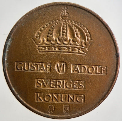 1959 Sweden 5 Ore Coin | Very High Grade | a4888