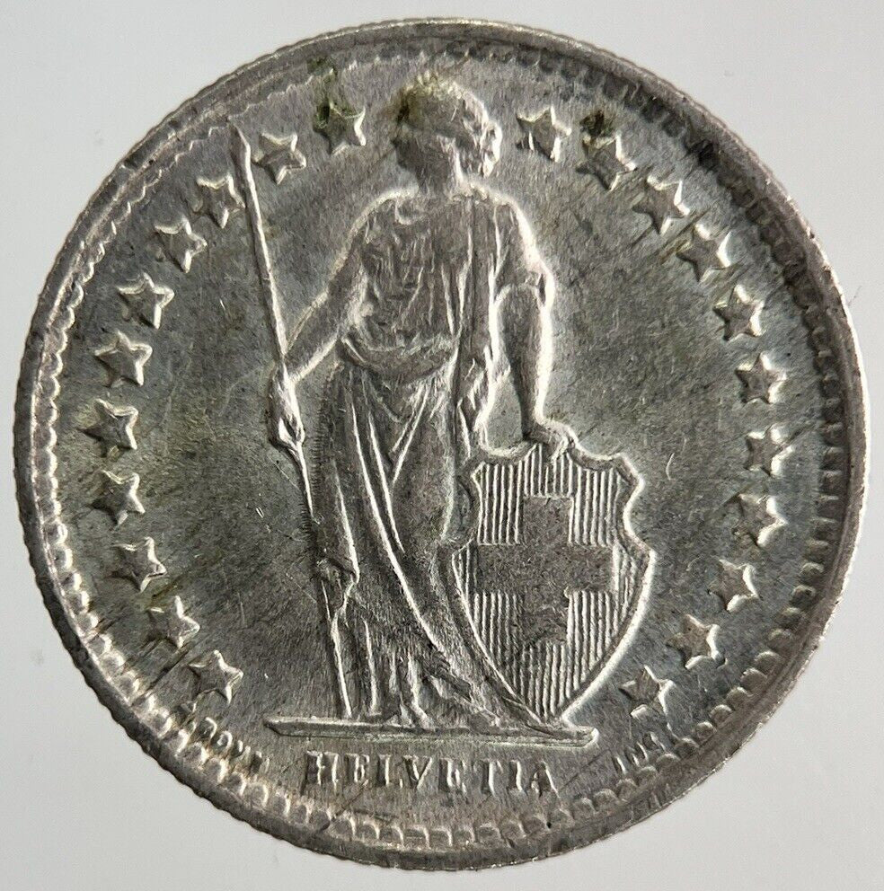 1959 Switzerland Swiss 1/2 Half Franc Silver Coin | Very High Grade