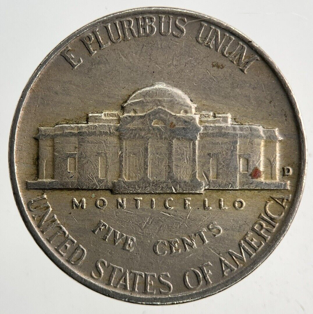 1959-D US USA Jefferson Nickel V 5 Cents Coin | Fine Collectable Grade