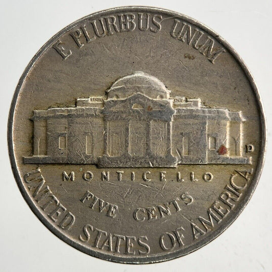 1959-D US USA Jefferson Nickel V 5 Cents Coin | Fine Collectable Grade