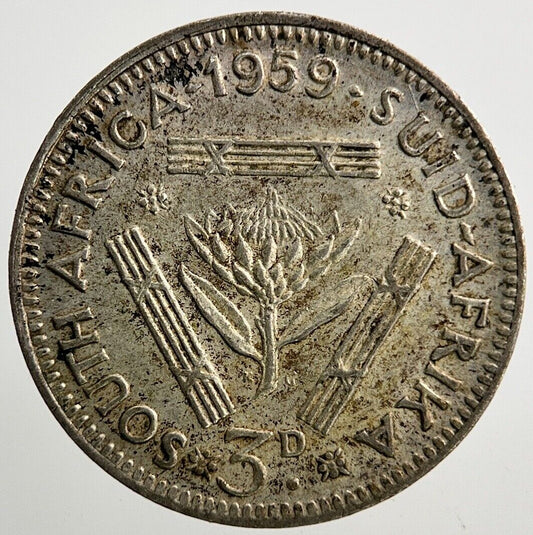 1959 South Africa Threepence Silver Coin | Very High Grade