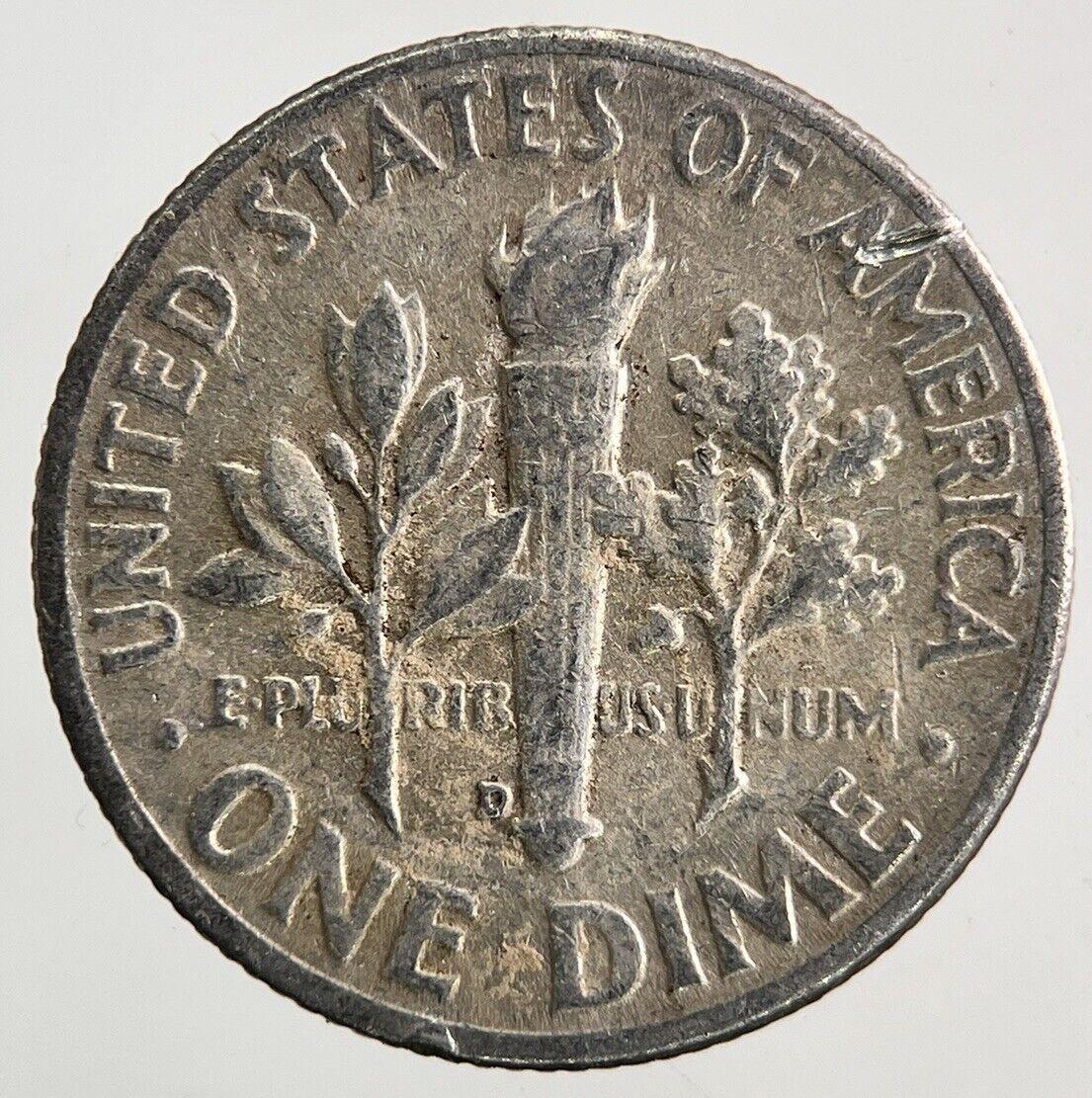 1959-D US USA Roosevelt Dime Silver Coin | Fine Collectable Grade