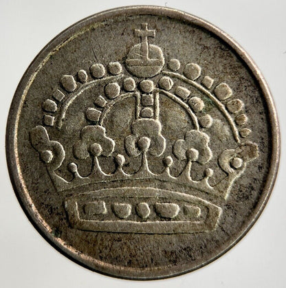 1959 Sweden 25 Ore Silver Coin | Fine Collectable Grade