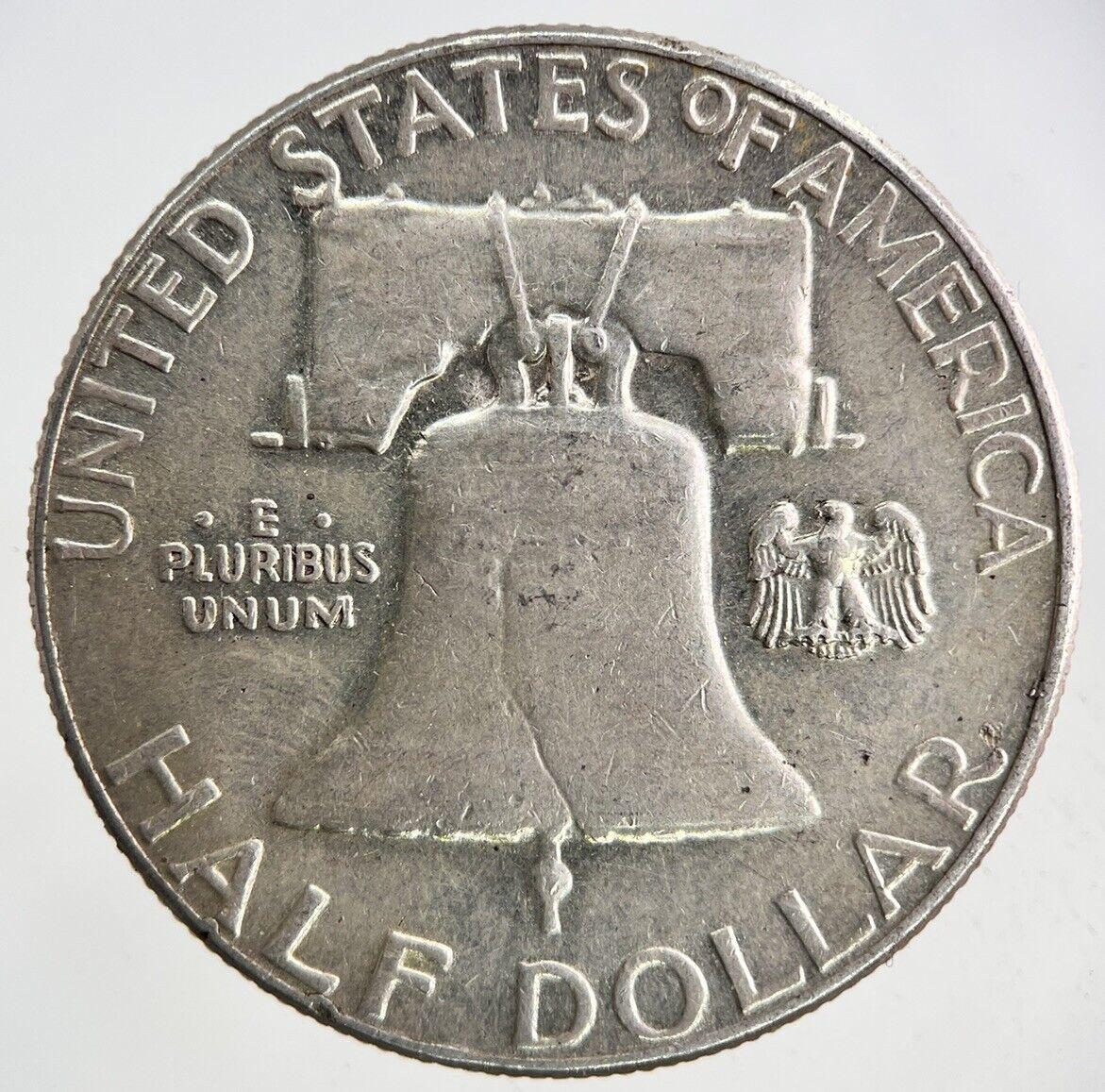 1959 US USA Benjamin Half-Dollar Silver Coin | Fine Collectable Grade