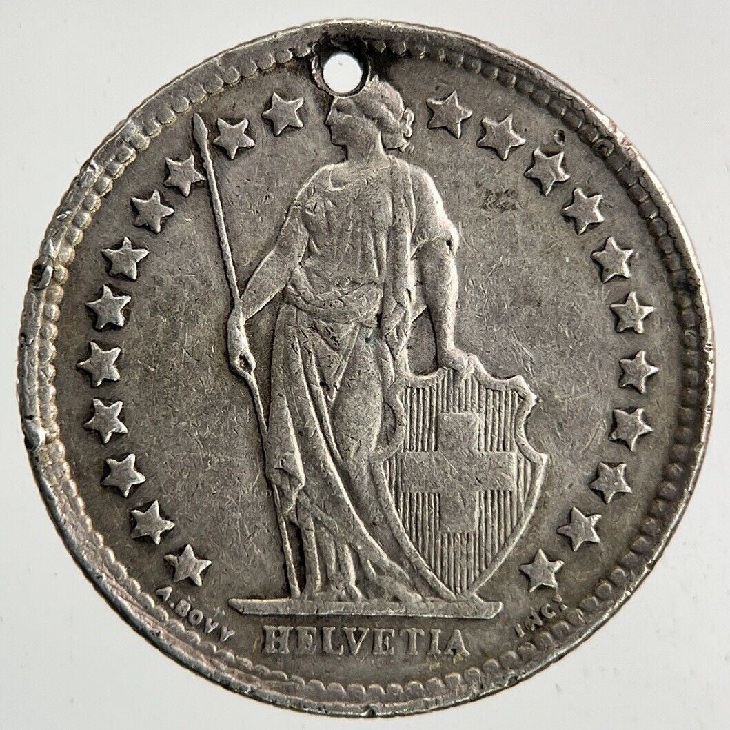 1959 Switzerland Swiss 1/2 Half Franc Silver Coin | Fine Collectable Grade