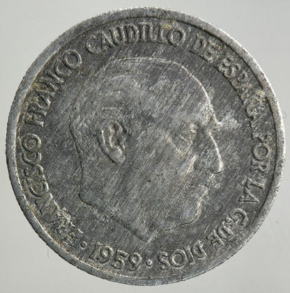 1959 Spain 10 Centimos Coin | Fine Collectable Grade