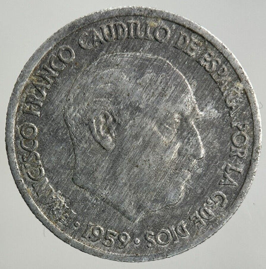 1959 Spain 10 Centimos Coin | Fine Collectable Grade