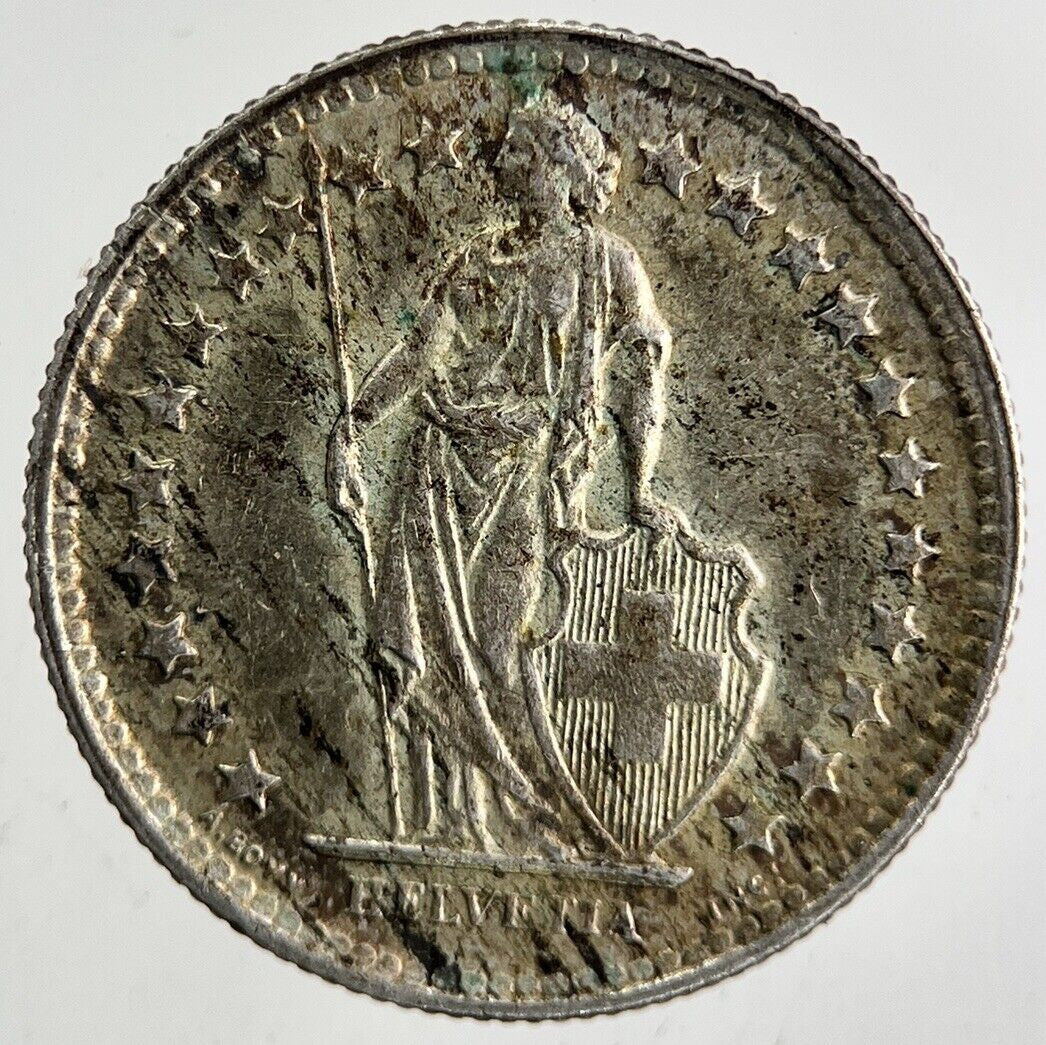 1959 Switzerland Swiss 1/2 Half Franc Silver Coin | Very High Grade