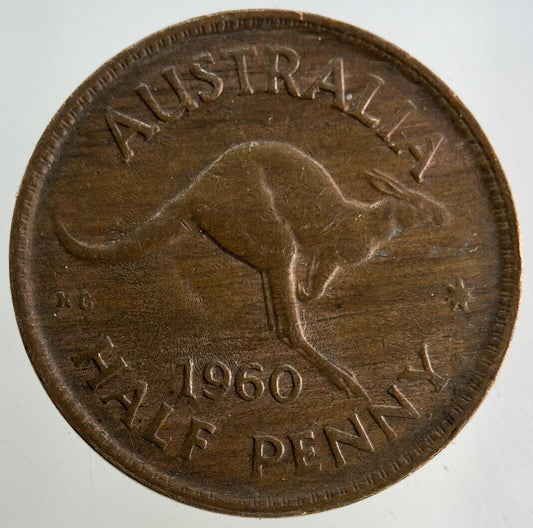 1960 Australia Half-Penny Coin | Fine Collectable Grade