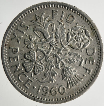 1960 Elizabeth II 2nd Sixpence Coin | Fine Collectable Grade