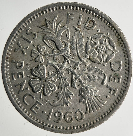 1960 Elizabeth II 2nd Sixpence Coin | Fine Collectable Grade
