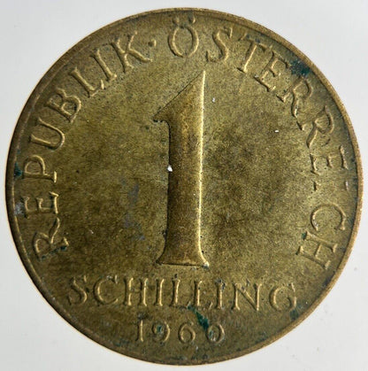 1960 Austria 1 Schilling Coin | Fine Collectable Grade