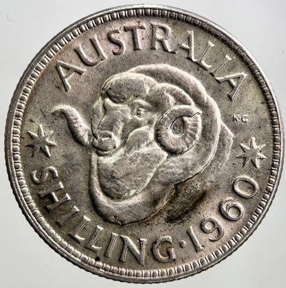 1960 Australia Shilling Silver Coin | Very High Grade | a3453