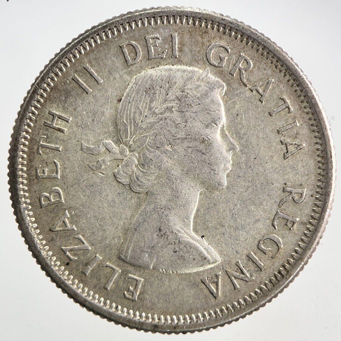 1960 Canada 25 Cents Silver Coin | Fine Collectable Grade