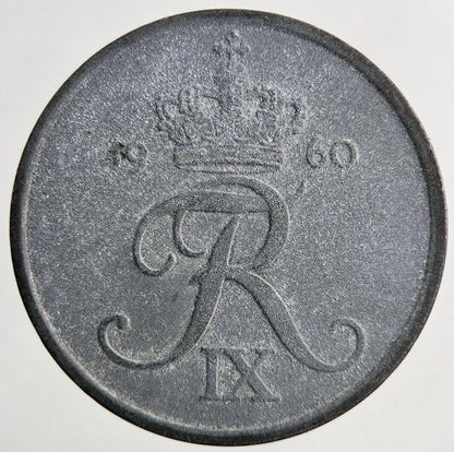1960 Denmark 5 Ore Coin | Fine Collectable Grade