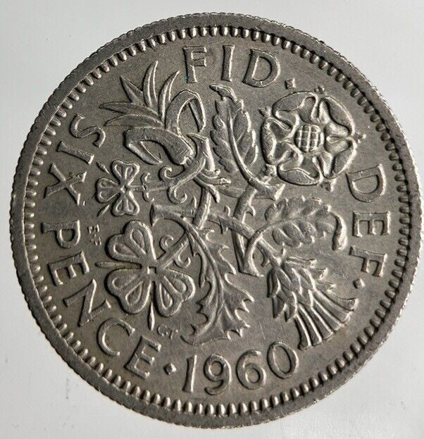 1960 Elizabeth II 2nd Sixpence Coin | Fine Collectable Grade