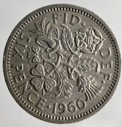 1960 Elizabeth II 2nd Sixpence Coin | Fine Collectable Grade