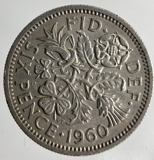 1960 Elizabeth II 2nd Sixpence Coin | Fine Collectable Grade