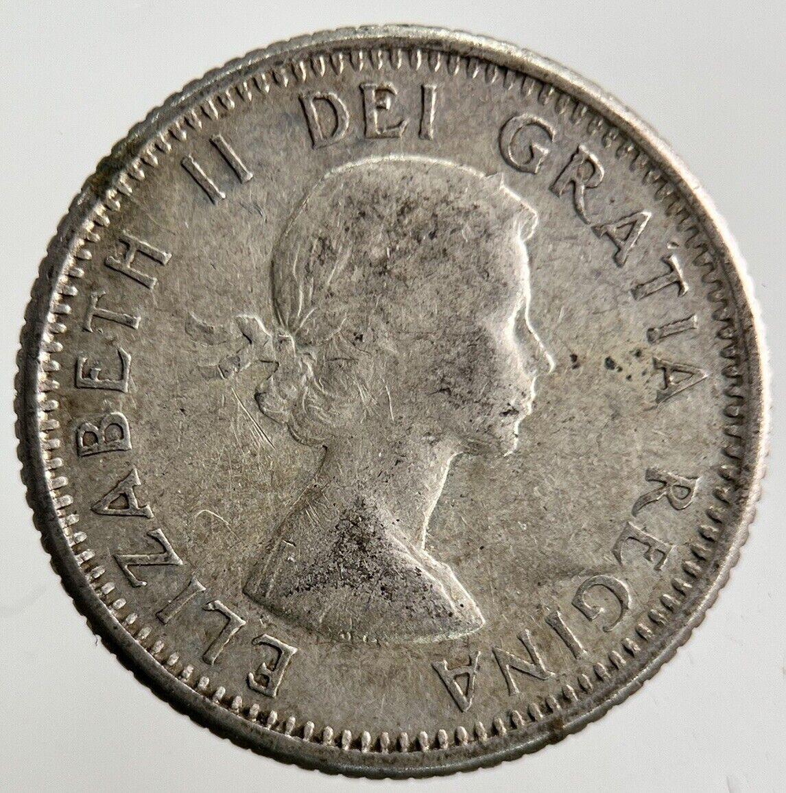 1960 Canada 10 Cents Silver Coin | Fine Collectable Grade