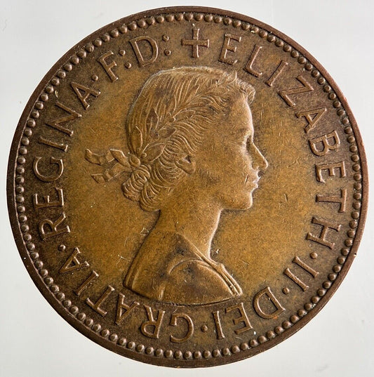 1960 Elizabeth II 2nd Half-Penny Coin | Fine Collectable Grade