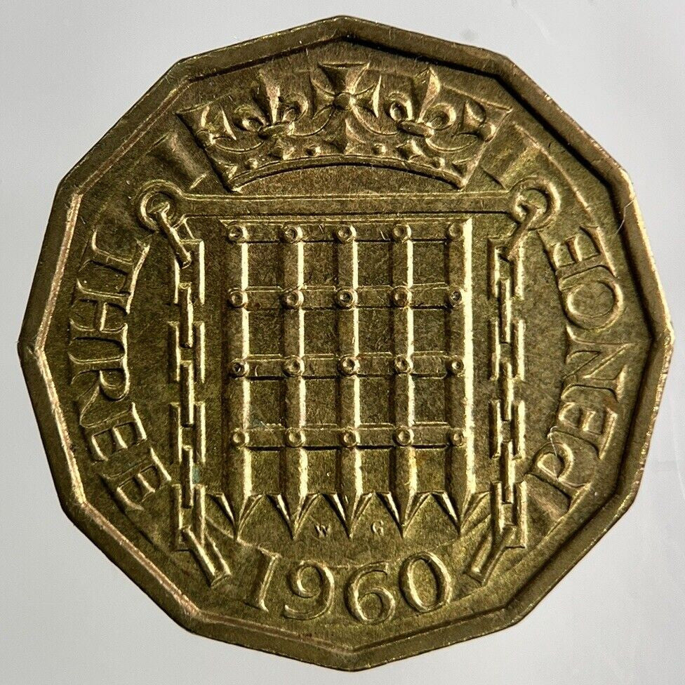 1960 Elizabeth II 2nd Brass Threepence Coin | Very High Grade