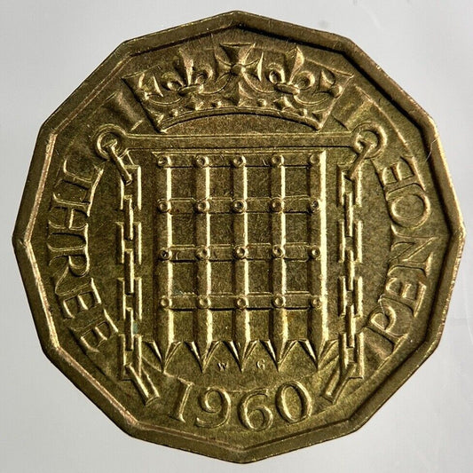 1960 Elizabeth II 2nd Brass Threepence Coin | Very High Grade
