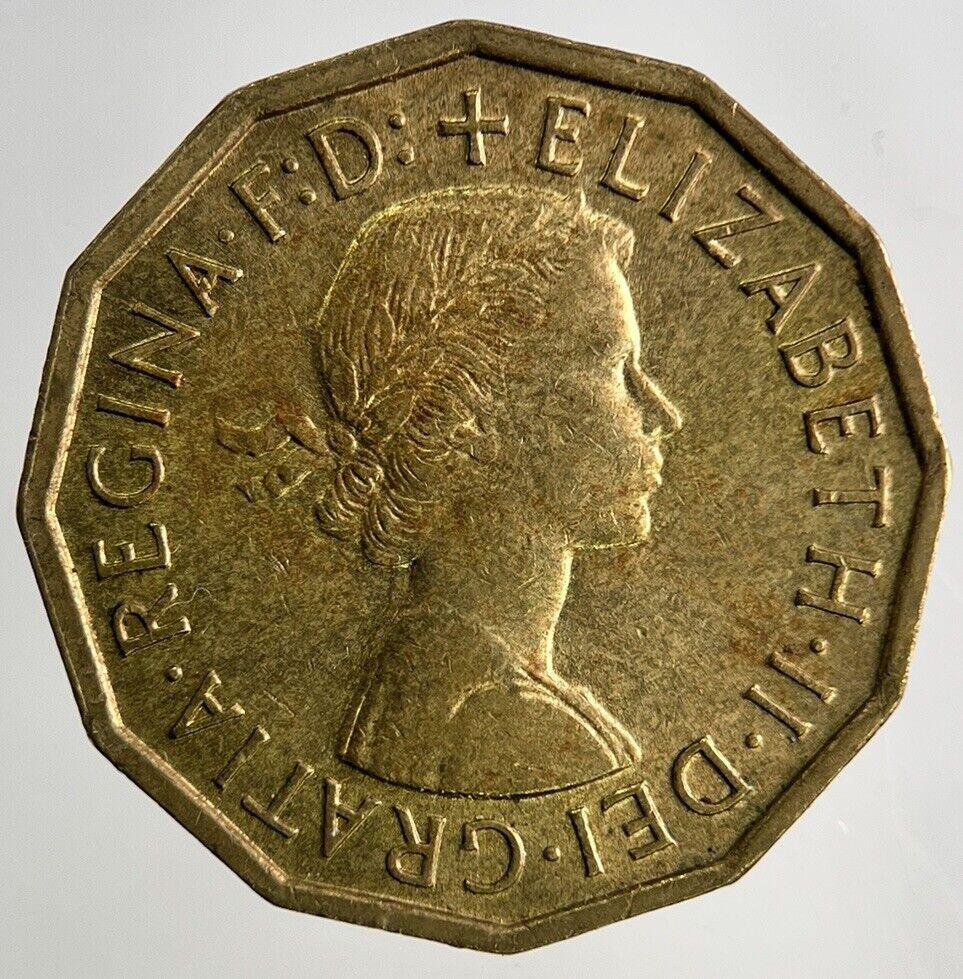 1960 Elizabeth II 2nd Brass Threepence Coin | Very High Grade