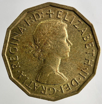1960 Elizabeth II 2nd Brass Threepence Coin | Very High Grade