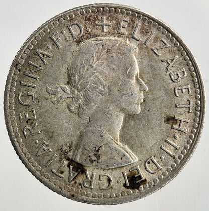 1960 Australia Shilling Silver Coin | Fine Collectable Grade